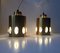 Lampes à Suspension Mid-Century en Laiton et en Cristal de Vitrika, Danemark, 1960s, Set de 2 5