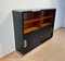 Vintage Bauhaus Office Cabinet in Black Lacquer and Mahogany, 1930, Image 5