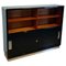 Vintage Bauhaus Office Cabinet in Black Lacquer and Mahogany, 1930 1