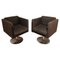 Dutch Cubic Swivel Chairs with Tableau by Lensvelt, 2001, Set of 2 1
