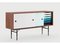 Scandinavian Sideboard F1 in Walnut with Blues Doors and Drawers 7