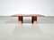 Red Travertine Coffee Table attributed to Angelo Mangiarotti, Italy, 1970s 2