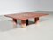 Red Travertine Coffee Table attributed to Angelo Mangiarotti, Italy, 1970s 1