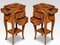 Marquetry Inlaid and Gilt Metal Mounted Bedside Cabinets, 1890s, Set of 2 2