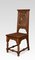 Carved Oak Hall Chairs, Set of 2 3