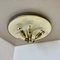 Lampada da soffitto rotonda in ottone di Gio Ponti, Italia, anni '50, Immagine 2