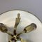 Round Brass Ceiling Light Flushmountby Gio Ponti, Italy 1950s 10