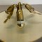 Round Brass Ceiling Light Flushmountby Gio Ponti, Italy 1950s 3