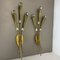 Brass Theatre Wall Light Sconces by Gio Ponti, Italy, 1950s, Set of 2 5