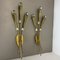 Brass Theatre Wall Light Sconces by Gio Ponti, Italy, 1950s, Set of 2, Image 5