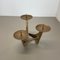 Modernist Sculptural Brutalist Bronze Metal Candleholder, France, 1960s 5