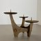 Modernist Sculptural Brutalist Bronze Metal Candleholder, France, 1960s 13