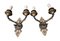 Empire Sconces in Gilt and Patinated Bronze, Set of 2 1