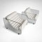 Set of Leather and Glass Hyaline Armchairs by Fabio Lenci for Stendig, Italy, 1960s, Image 5