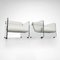 Set of Leather and Glass Hyaline Armchairs by Fabio Lenci for Stendig, Italy, 1960s, Image 4