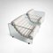 Set of Leather and Glass Hyaline Armchairs by Fabio Lenci for Stendig, Italy, 1960s 1