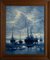 Porceleyne Fles Fliesenplatte nach einem Gemälde, das Mesdag für Delft zugeschrieben wird, 1920er 1