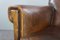 Vintage Brown Leather Armchair 10