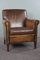 Vintage Brown Leather Armchair 2