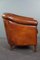 Leather Club Chair in Cognac Color 4