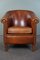 Club chair in pelle color cognac, Immagine 1