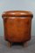 Leather Club Chair in Cognac Color 5
