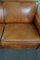 Vintage Brown Leather Sofa 7