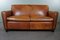 Vintage Brown Leather Sofa 1
