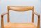 Mid-Century Oak Dining Chairs by Henry W. Klein for Bramin, Set of 6, Image 3