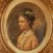Albert Schickedanz, Portrait of Lady, 1800s, Watercolor on Cardboard, Framed 3