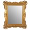Goldener französischer Vintage Spiegel 1