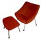 Mid-Century Armchair with Footrest Model Oyster by Pierre Paulin for Artifort, Set of 2 2