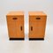 Art Deco Birds Eye Maple Bedside Cabinets, 1930s, Set of 2 2