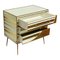 White and Gold Three-Drawer Dresser, 1990s 6