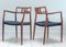 Model 64 Rosewood Carver Chairs by By Niels Otto (N. O.) Møller for J L Moller, Denmark, 1966, Set of 2 8