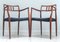 Model 64 Rosewood Carver Chairs by By Niels Otto (N. O.) Møller for J L Moller, Denmark, 1966, Set of 2 1