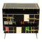 Sideboard with Three Drawers in Black Glass, 1990s 3