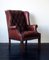Buttoned Leather Wing Chesterfield Lounge Chair, 1970s 1