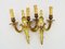 Bronze Double Light Wall Sconces, 1960s, Set of 2, Image 8