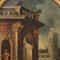 Artista italiano, Capricho arquitectónico, siglo XVIII, óleo sobre lienzo, Imagen 12
