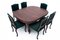 Dining Table and Chairs, France, 1890s, Set of 7, Image 1