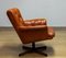 Eva Swivel Chairs in Cognac Leather attributed to Göte Möbler Nässjö, Sweden, 1960s, Set of 2 6