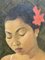 Léa Lafugie, Junges Mädchen aus Kambodscha, Öl auf Holz 6