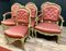 Antique Louis XV Lounge Chair in Lacquered Wood, Set of 6 2