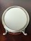 Espejo de mesa italiano ovalado de plata 800, años 60, Imagen 6