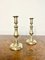 Victorian Brass Candleholders, 1880s, Set of 2 2