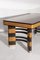 Italian Rationalist Dining Table with Metal Elements, 1920 3