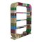 Art Deco Bifacceral Library in Multicolor Murano Glass, 1990s 3