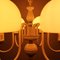Lámpara Bol Mid-Century de vidrio lechoso, Imagen 10
