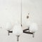 Lámpara de araña vintage de caoba, años 70, Imagen 1